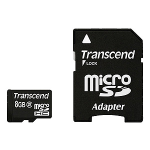       Transcend Micro Secure Digital 08 Gb Class 2 + adapter