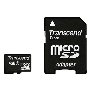       Transcend Micro Secure Digital 04 Gb Class 2 + adapter