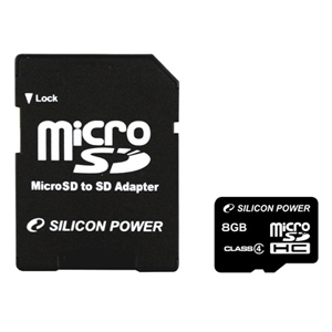       Silicon Power Micro Secure Digital 08 Gb Class 6 + 2Ad