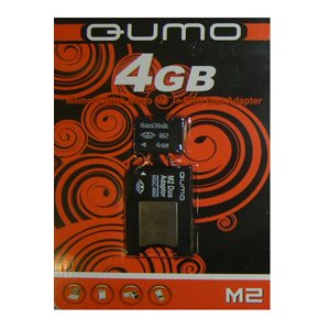       QUMO Micro Memory Stick 04 Gb M2 + PRO DUO 