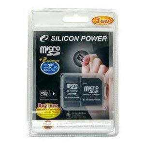       Silicon Power Micro Secure Digital 02 Gb + 2 Adapt.