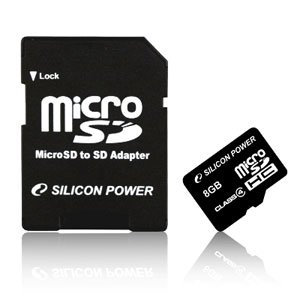       Silicon Power Micro Secure Digital 08 Gb Class 4 + 2Ad