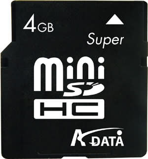 4  miniSDHC   A-Data